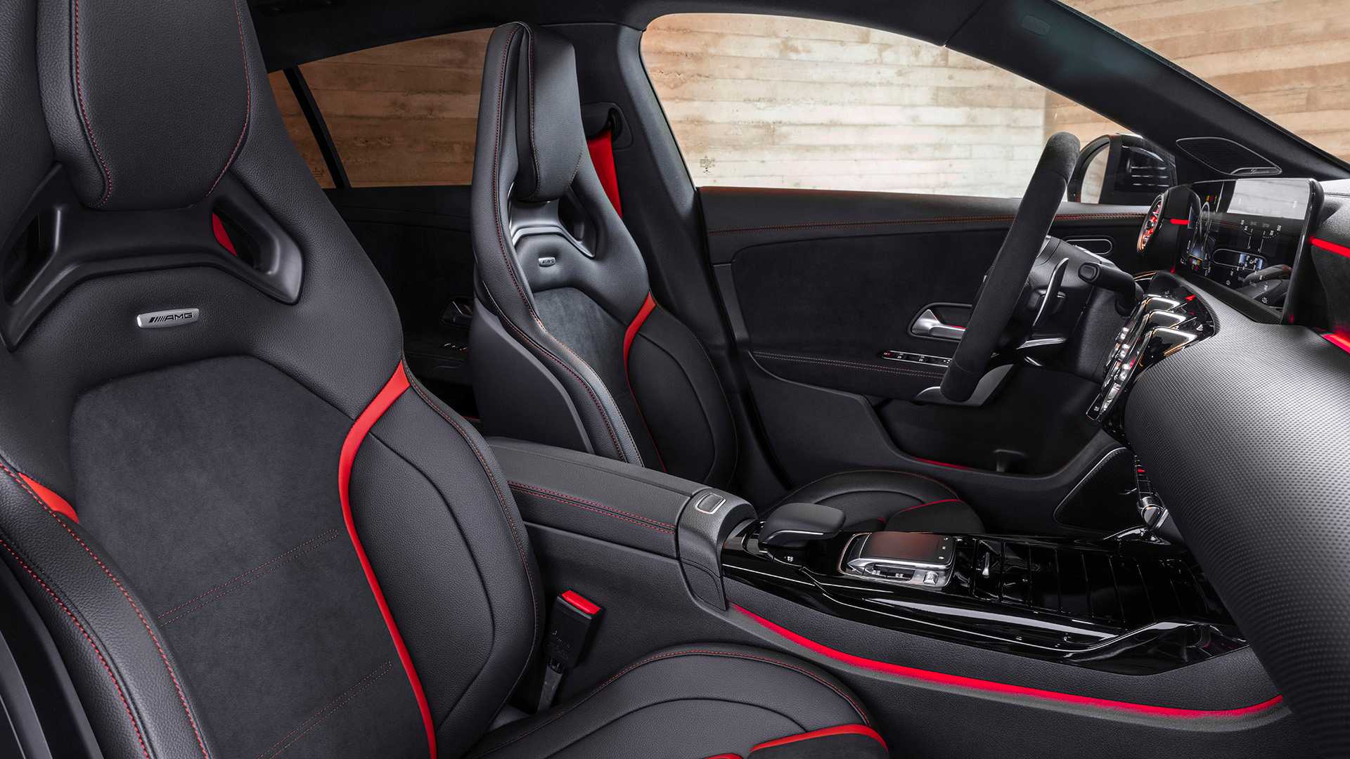 2020 Mercedes-AMG CLA 45 S 4MATIC+ Shooting Brake Interior Front Seats Wallpapers #31 of 34