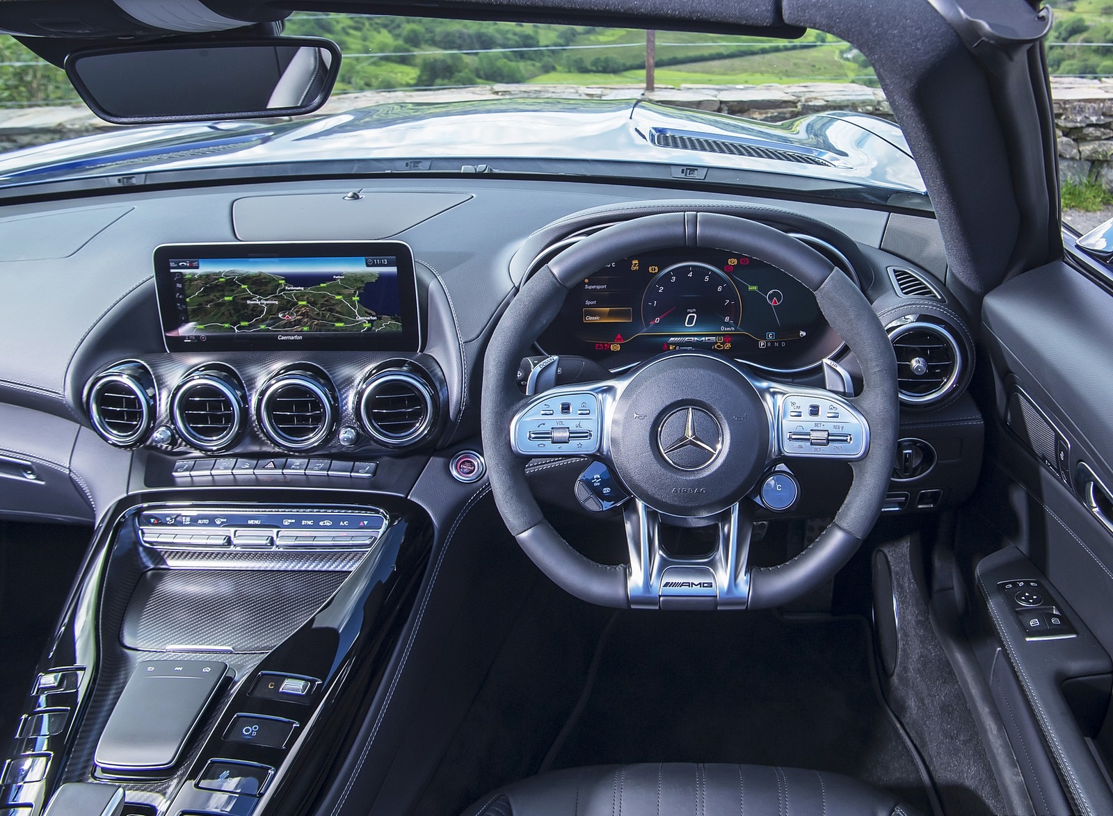 2020 Mercedes-AMG GT S Roadster (UK-Spec) Interior Cockpit Wallpapers #65 of 71