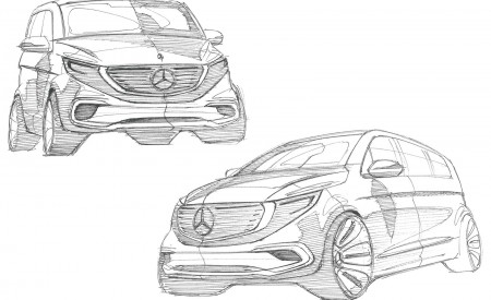 2020 Mercedes-Benz EQV 300 Design Sketch Wallpapers 450x275 (34)