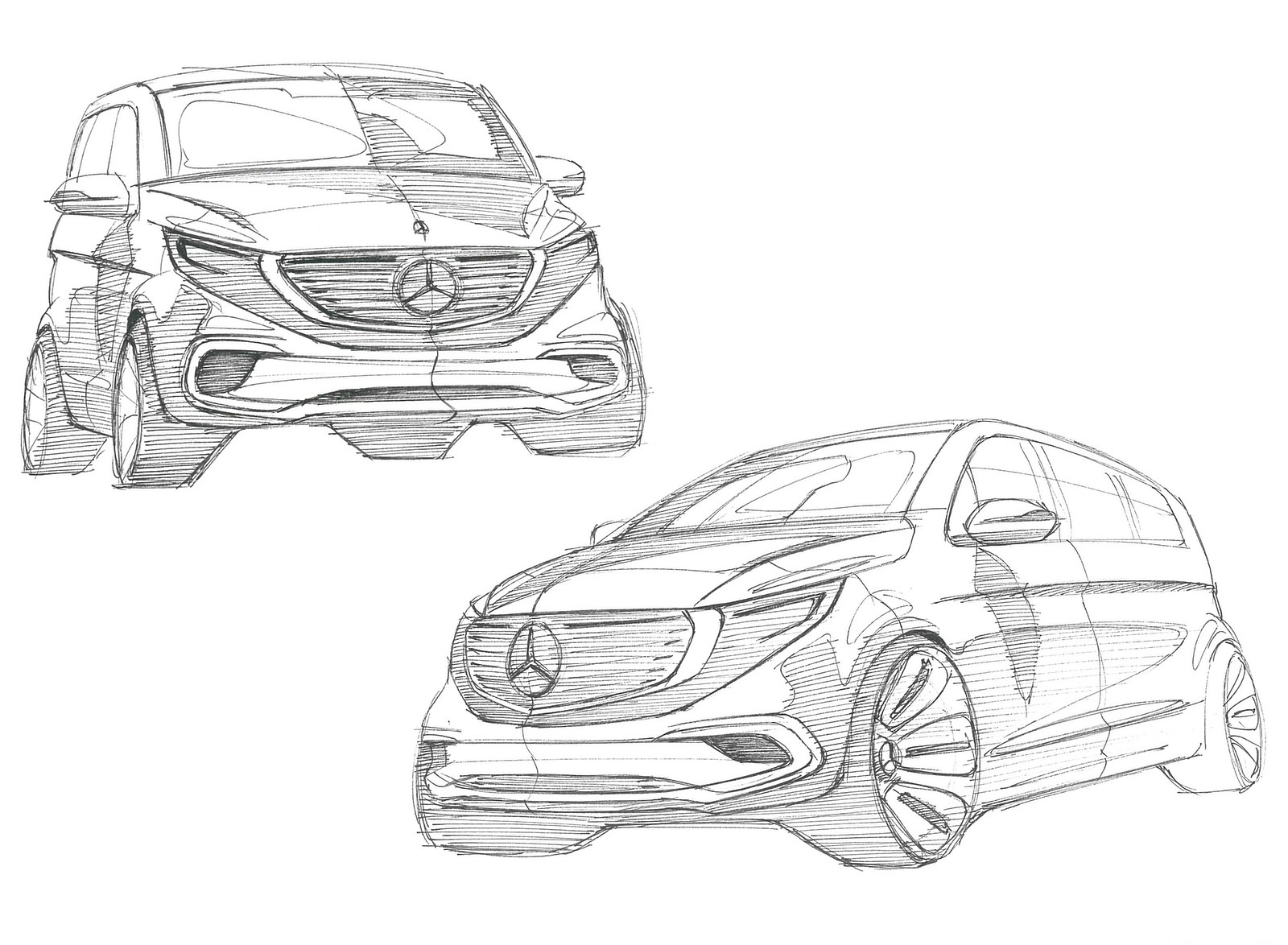 Mercedes Benz 2020 Vizing рисунок