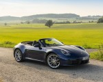 2020 Porsche 911 Carrera Cabriolet (Color: Gentian Blue Metallic) Front Three-Quarter Wallpapers 150x120