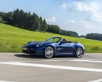 2020 Porsche 911 Carrera Cabriolet (Color: Gentian Blue Metallic) Front Three-Quarter Wallpapers 150x120 (11)