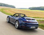 2020 Porsche 911 Carrera Cabriolet (Color: Gentian Blue Metallic) Rear Three-Quarter Wallpapers 150x120