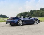 2020 Porsche 911 Carrera Cabriolet (Color: Gentian Blue Metallic) Rear Three-Quarter Wallpapers 150x120