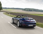 2020 Porsche 911 Carrera Cabriolet (Color: Gentian Blue Metallic) Rear Three-Quarter Wallpapers 150x120