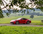 2020 Porsche 911 Carrera Coupe (Color: Guards Red) Front Three-Quarter Wallpapers 150x120