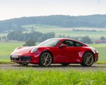 2020 Porsche 911 Carrera Coupe (Color: Guards Red) Front Three-Quarter Wallpapers 150x120