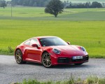 2020 Porsche 911 Carrera Coupe (Color: Guards Red) Front Three-Quarter Wallpapers 150x120