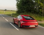 2020 Porsche 911 Carrera Coupe (Color: Guards Red) Rear Three-Quarter Wallpapers 150x120