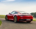 2020 Porsche 911 Carrera Coupe (Color: Guards Red) Rear Three-Quarter Wallpapers 150x120