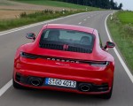 2020 Porsche 911 Carrera Coupe (Color: Guards Red) Rear Wallpapers 150x120