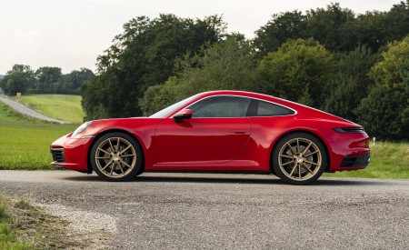 2020 Porsche 911 Carrera Coupe (Color: Guards Red) Side Wallpapers 450x275 (50)