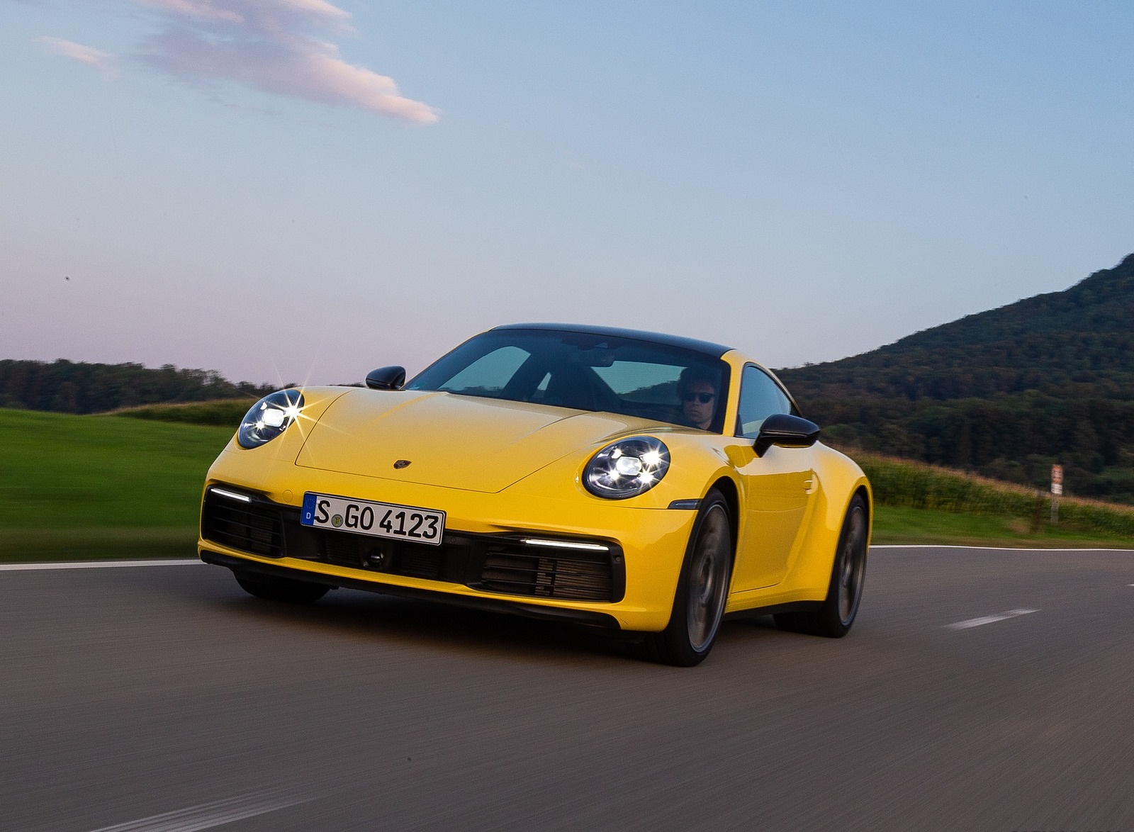 2020 Porsche 911 Carrera Coupe (Color: Racing Yellow) Front Three-Quarter Wallpapers #67 of 126