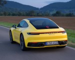 2020 Porsche 911 Carrera Coupe (Color: Racing Yellow) Rear Three-Quarter Wallpapers 150x120