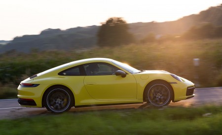 2020 Porsche 911 Carrera Coupe (Color: Racing Yellow) Side Wallpapers 450x275 (97)