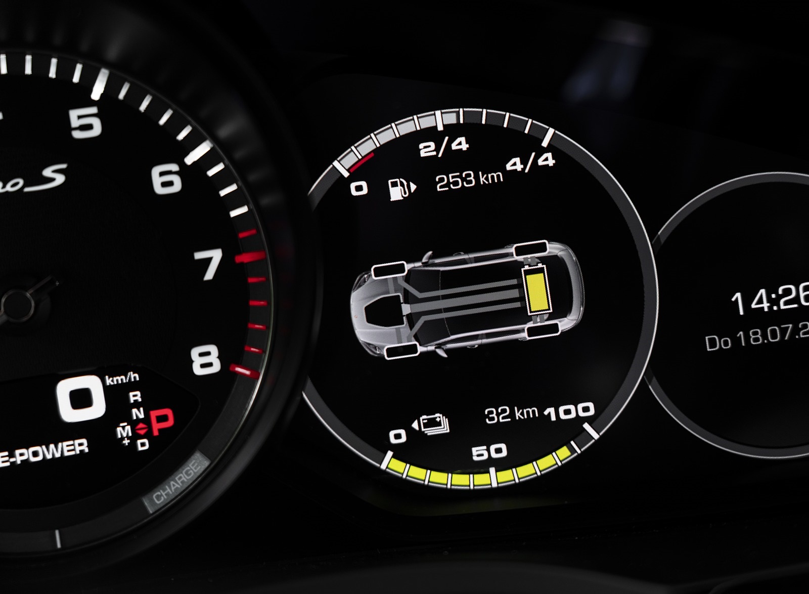 2020 Porsche Cayenne Turbo S E-Hybrid Digital Instrument Cluster Wallpapers #45 of 47