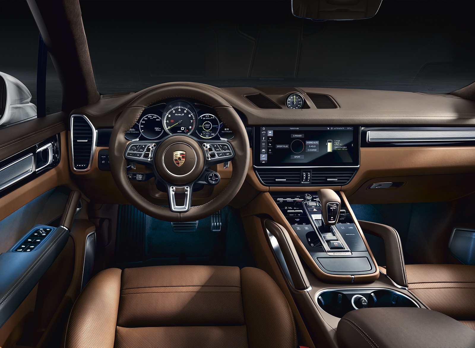 2020 Porsche Cayenne Turbo S E-Hybrid Interior Cockpit Wallpapers #43 of 47