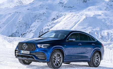 2021 Mercedes-AMG GLE 53 4MATIC Coupe (Color: Brilliant Blue Metallic) Front Three-Quarter Wallpapers 450x275 (105)