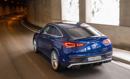 2021 Mercedes-AMG GLE 53 4MATIC Coupe (Color: Brilliant Blue Metallic) Rear Three-Quarter Wallpapers 450x275 (103)