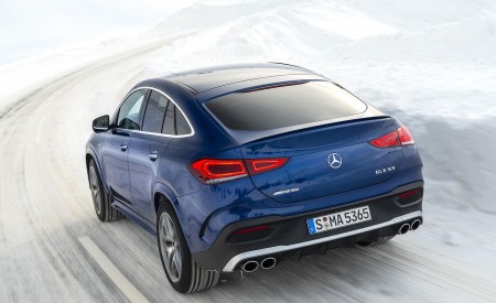 2021 Mercedes-AMG GLE 53 4MATIC Coupe (Color: Brilliant Blue Metallic) Rear Three-Quarter Wallpapers 450x275 (101)