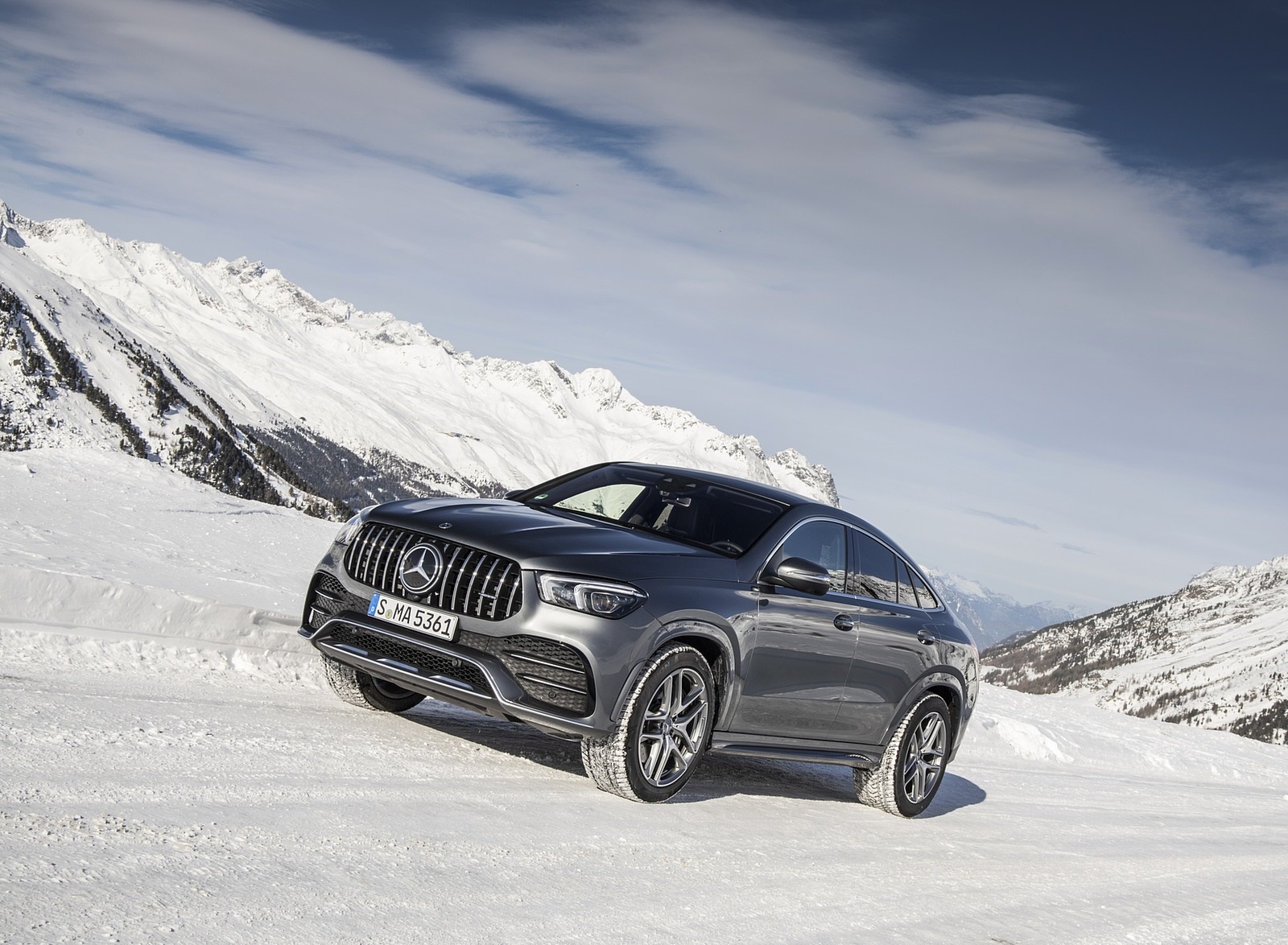 2021 Mercedes-AMG GLE 53 4MATIC Coupe (Color: Selenite Gray Metallic) Front Three-Quarter Wallpapers #126 of 180