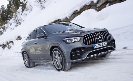 2021 Mercedes-AMG GLE 53 4MATIC Coupe (Color: Selenite Gray Metallic) Front Three-Quarter Wallpapers 450x275 (127)