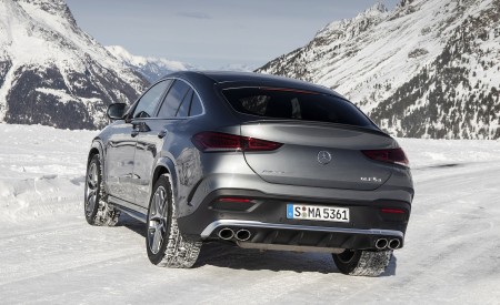 2021 Mercedes-AMG GLE 53 4MATIC Coupe (Color: Selenite Gray Metallic) Rear Three-Quarter Wallpapers 450x275 (131)