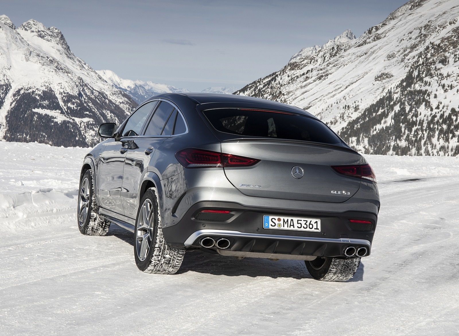 2021 Mercedes-AMG GLE 53 4MATIC Coupe (Color: Selenite Gray Metallic) Rear Three-Quarter Wallpapers #131 of 180