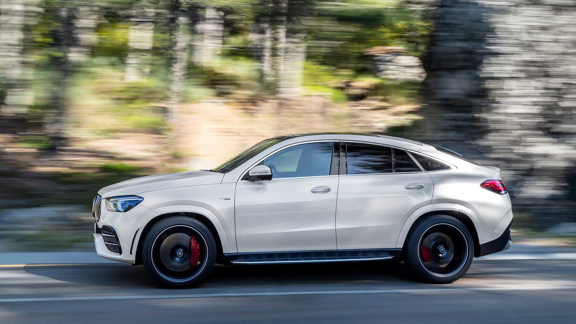 2021 Mercedes-AMG GLE 53 Coupe 4MATIC+ (Color: Designo Diamond White Bright) Side Wallpapers #147 of 180