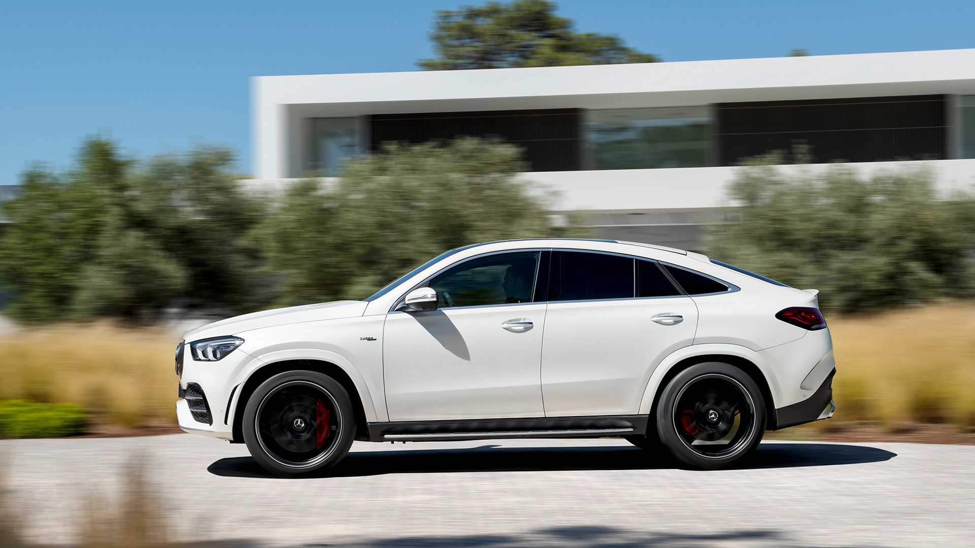 2021 Mercedes-AMG GLE 53 Coupe 4MATIC+ (Color: Designo Diamond White Bright) Side Wallpapers #149 of 180