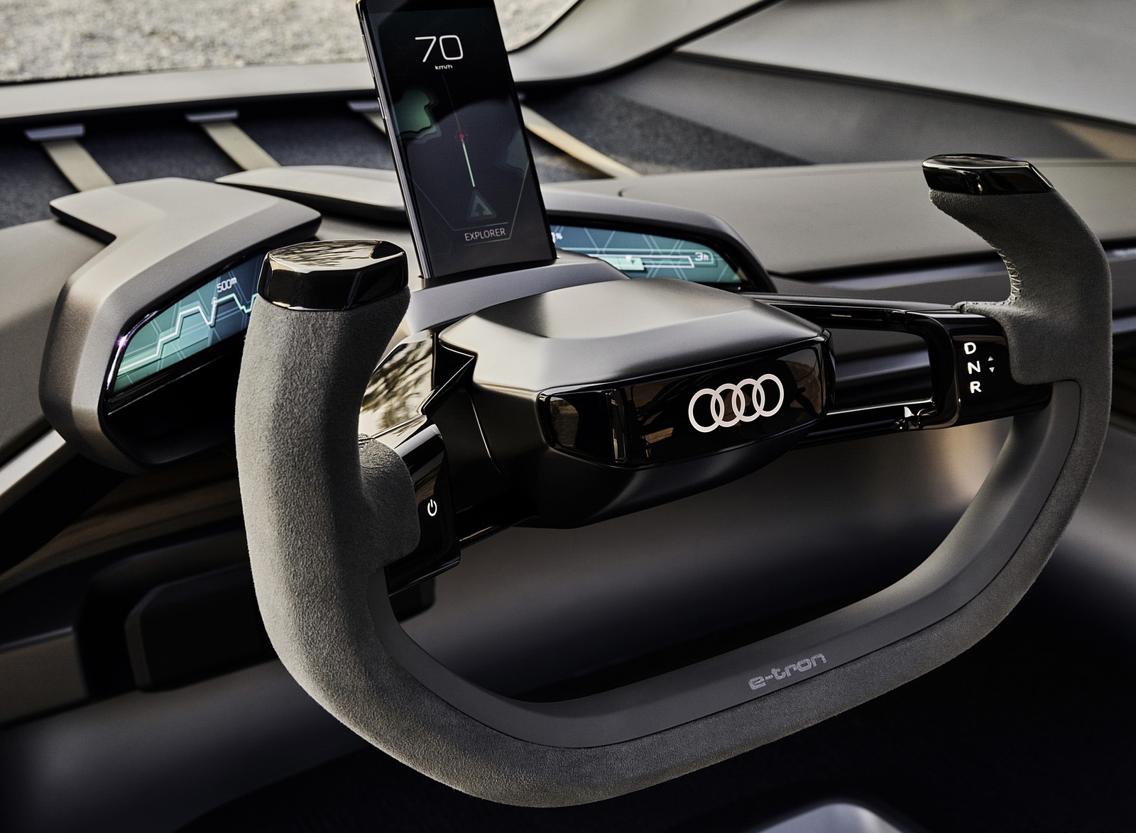 2019 Audi AI-TRAIL quattro Concept Interior Steering Wheel Wallpapers #31 of 40