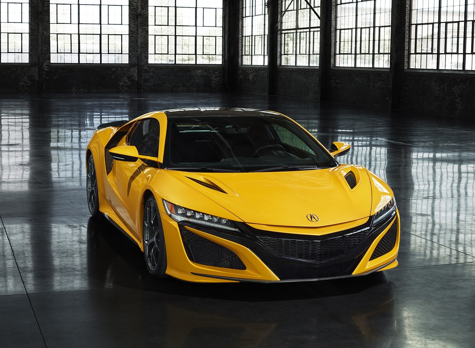 2020 Acura NSX (Color: Indy Yellow Pearl) Front Wallpapers (10)