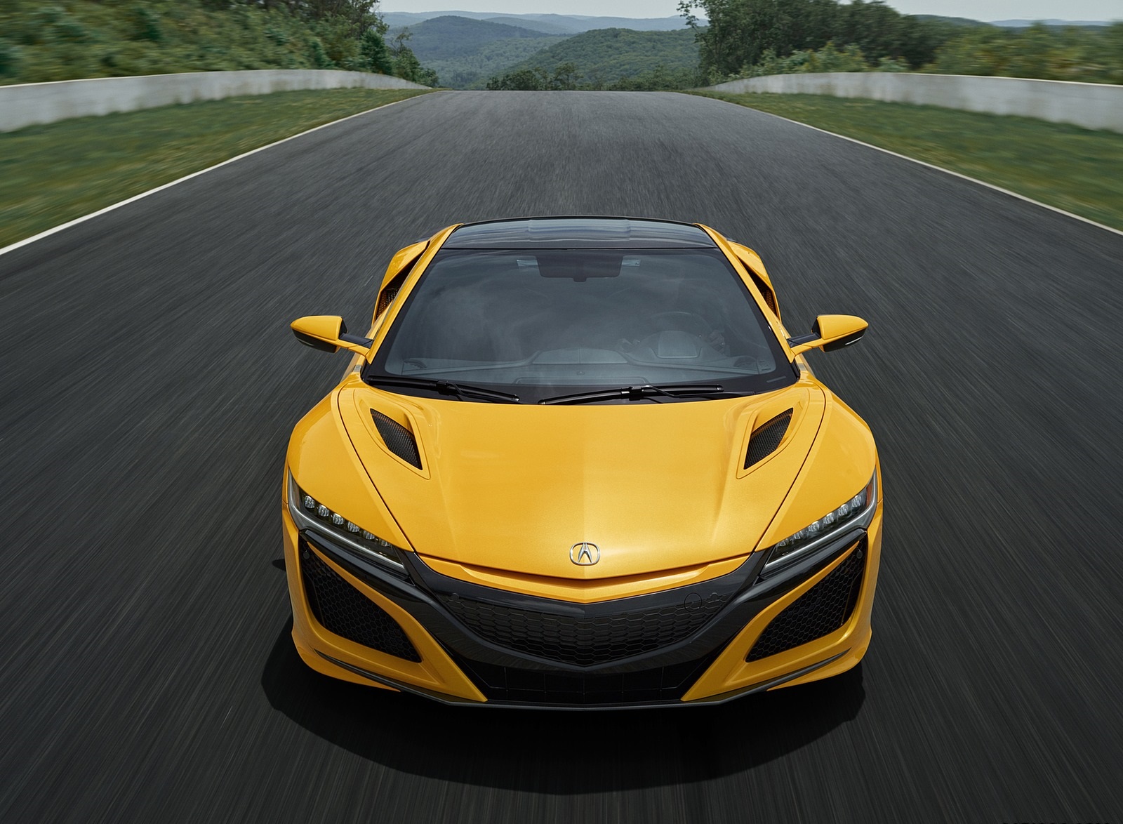 2020 Acura NSX (Color: Indy Yellow Pearl) Front Wallpapers (4)