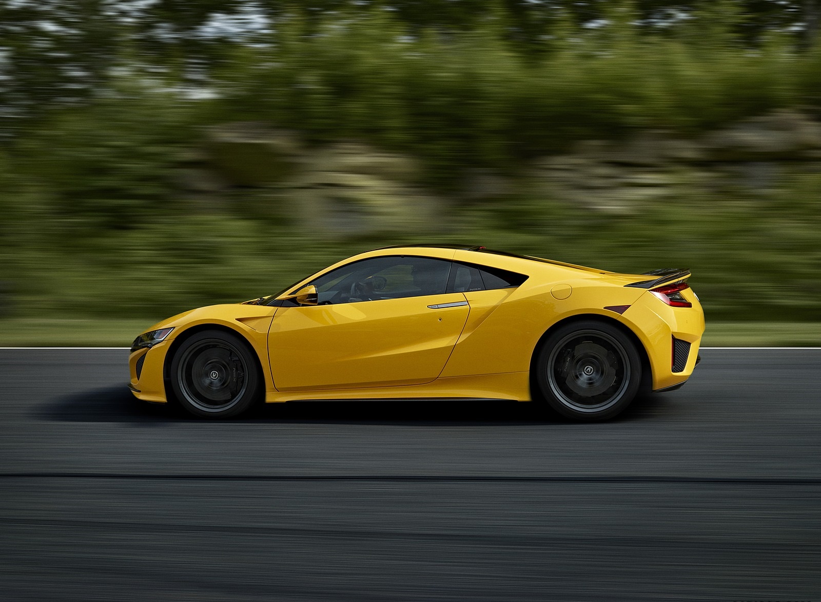 2020 Acura NSX (Color: Indy Yellow Pearl) Side Wallpapers (8)