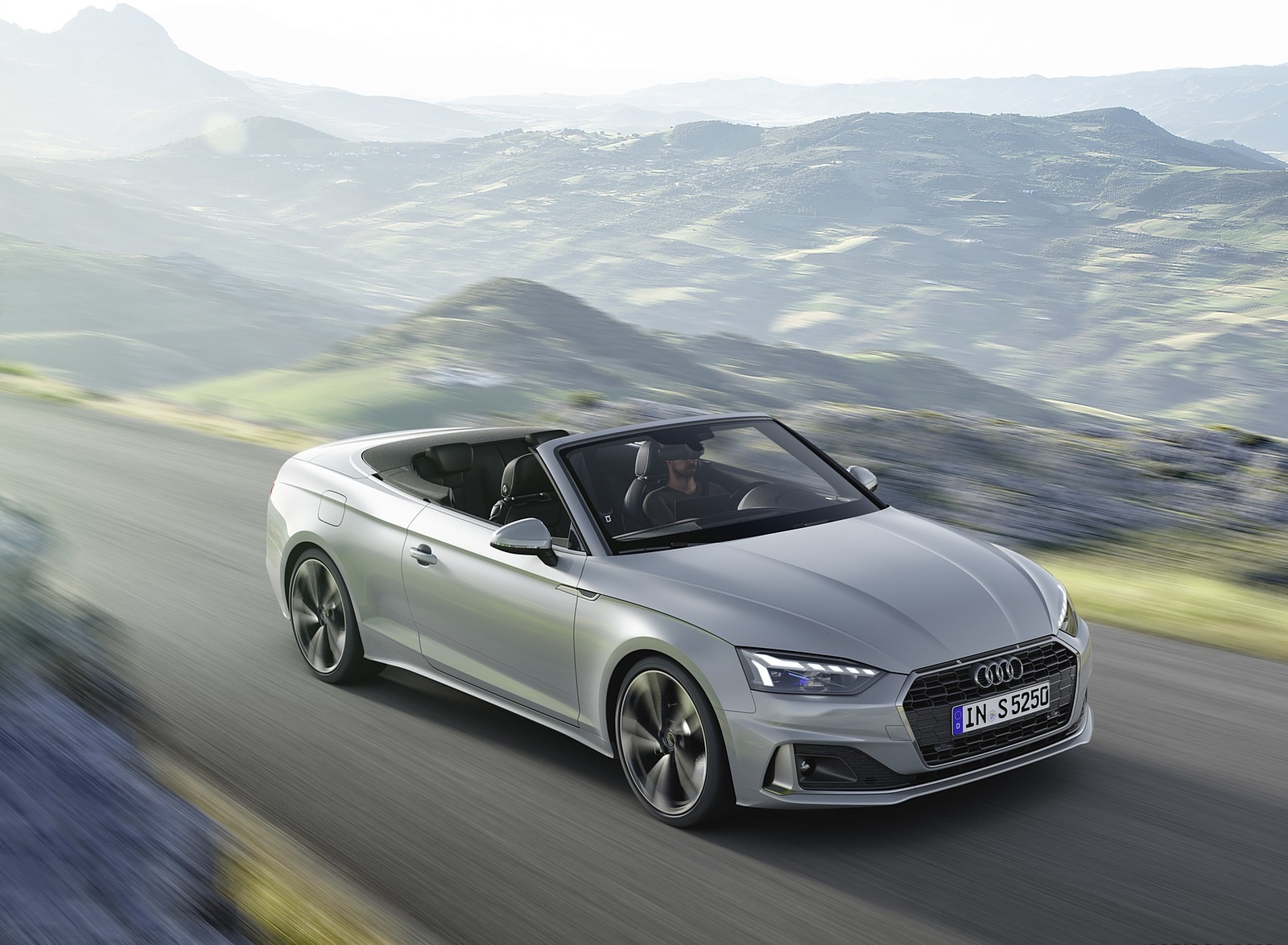 2020 Audi A5 Cabriolet (Color: Florett Silver) Front Three-Quarter Wallpapers (2)