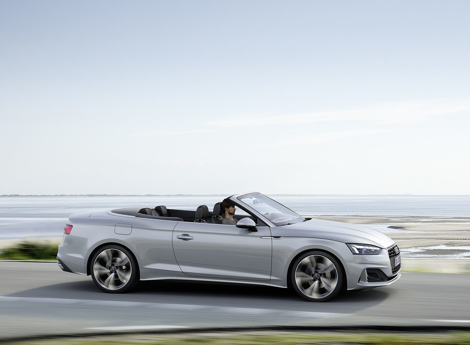 2020 Audi A5 Cabriolet (Color: Florett Silver) Side Wallpapers (6)