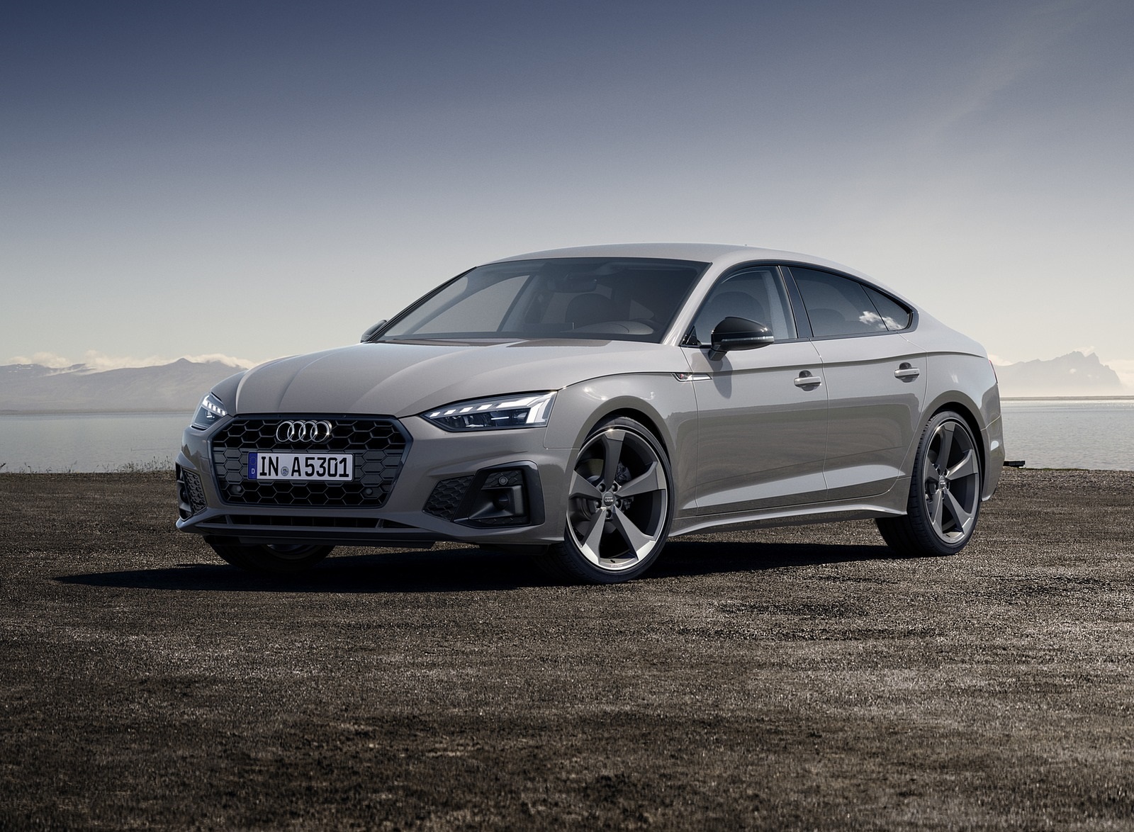 2020 Audi A5 Sportback (Color: Quantum Gray) Front Three-Quarter Wallpapers (6)