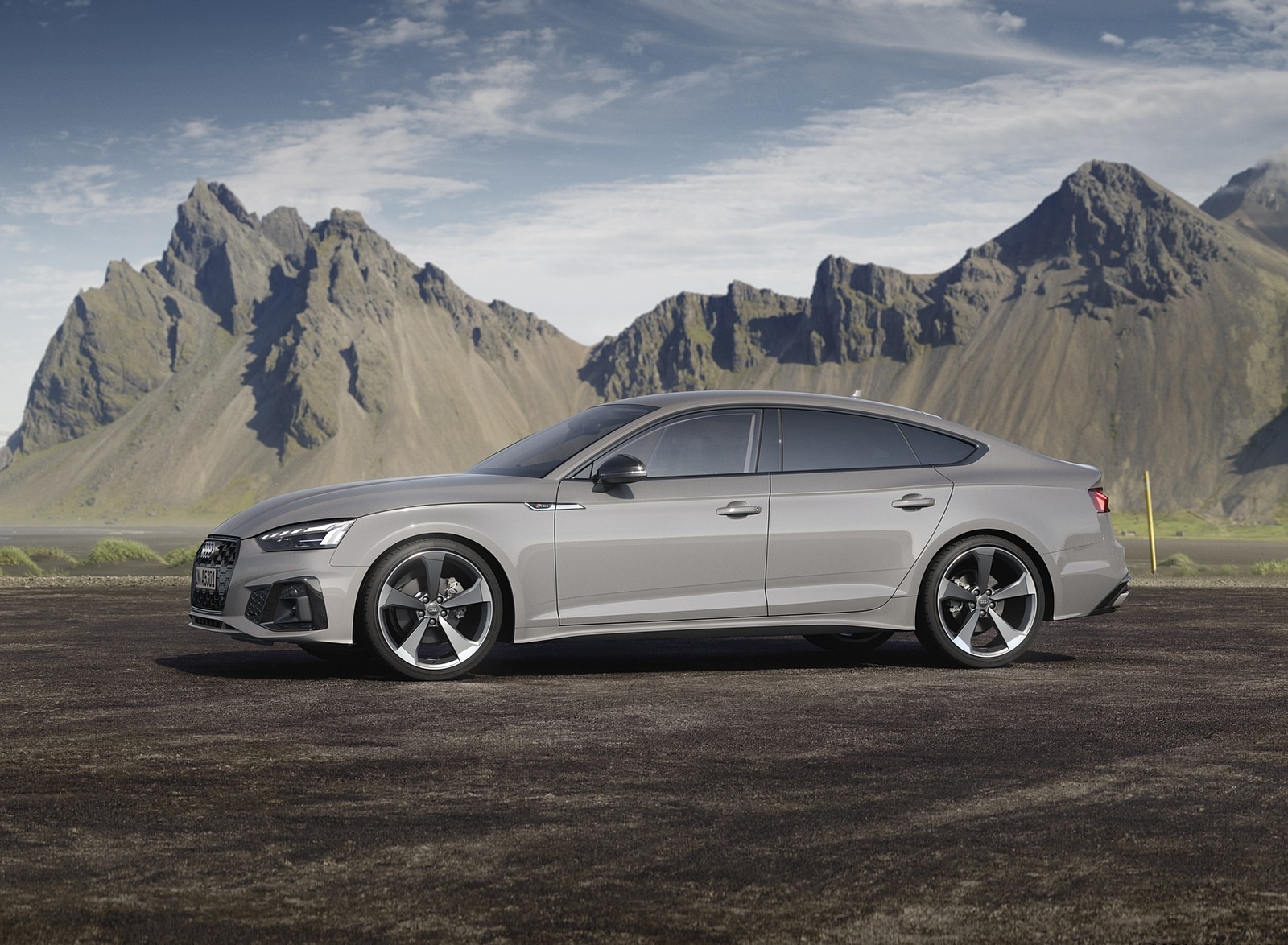 2020 Audi A5 Sportback (Color: Quantum Gray) Side Wallpapers #12 of 31