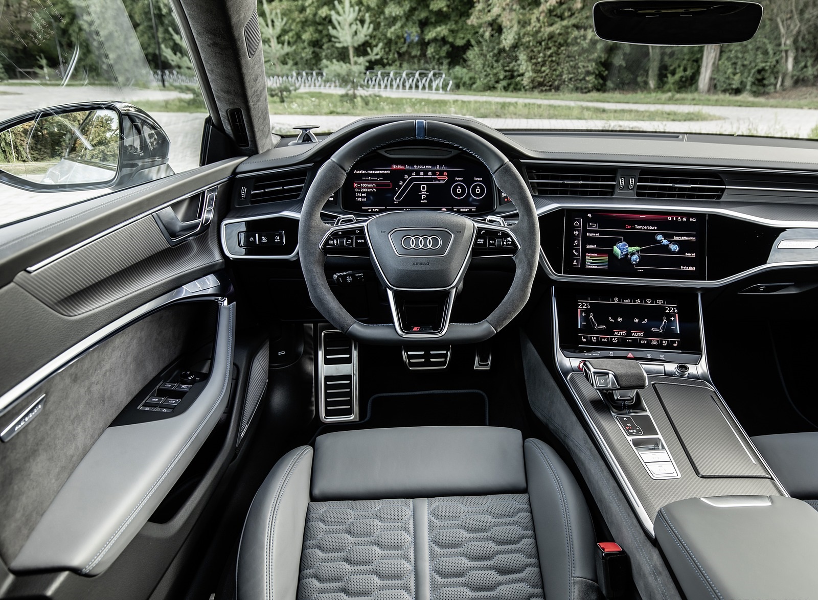 2020 Audi RS 7 Sportback (Color: Glacier White) Interior Cockpit Wallpapers #36 of 99