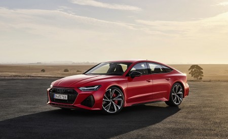 2020 Audi RS 7 Sportback (Color: Tango Red) Front Three-Quarter Wallpapers 450x275 (40)