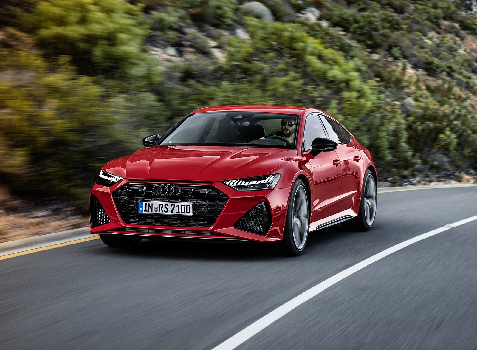 2020 Audi RS 7 Sportback (Color: Tango Red) Front Wallpapers (5)