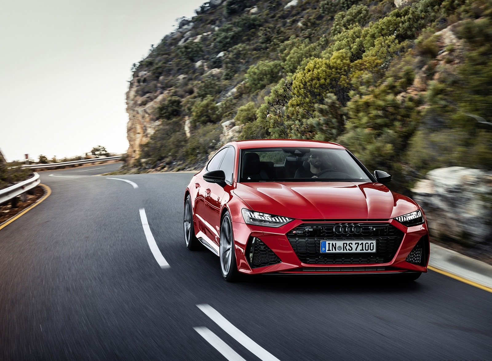 2020 Audi RS 7 Sportback (Color: Tango Red) Front Wallpapers (6)