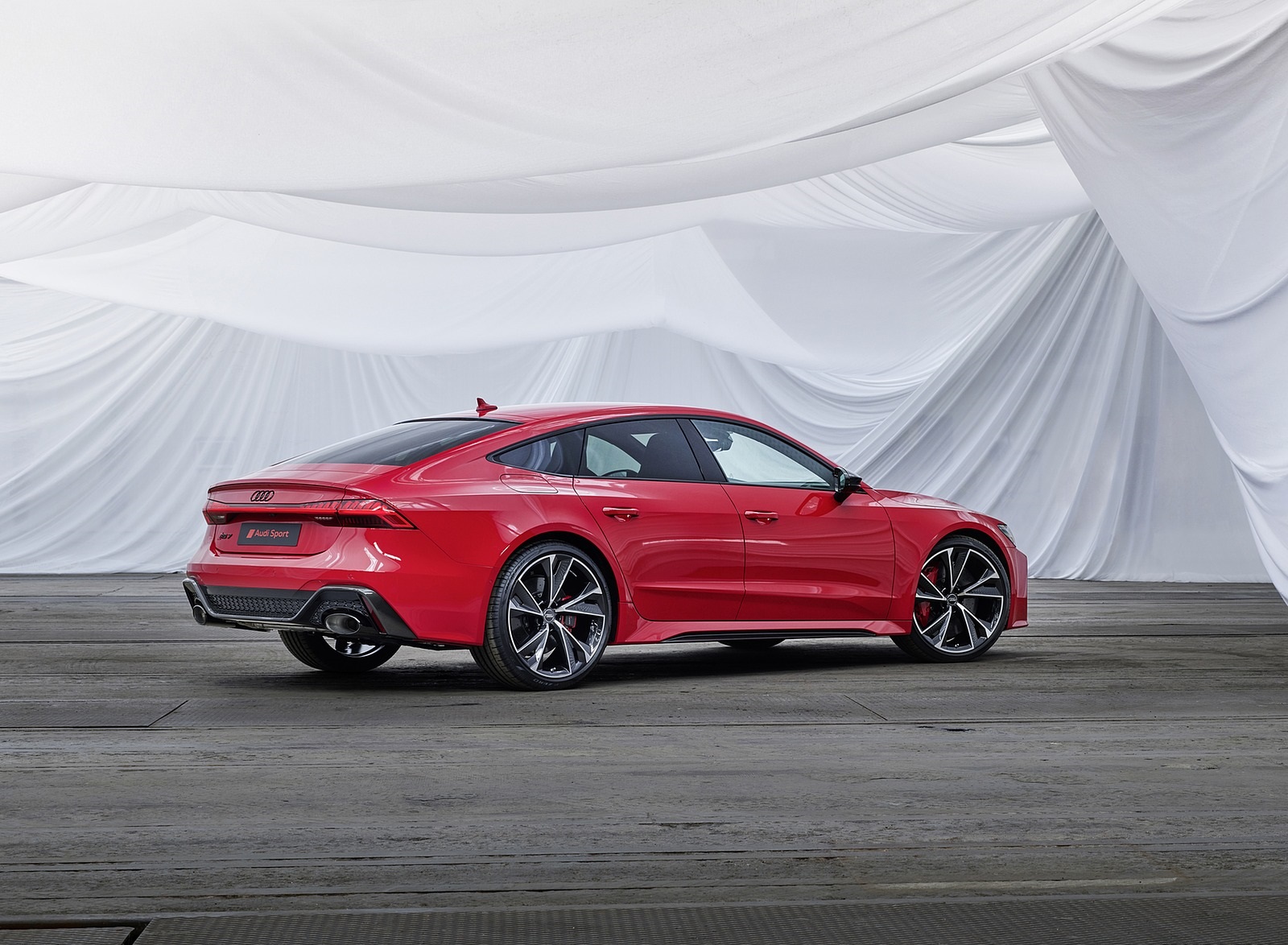 2020 Audi RS 7 Sportback (Color: Tango Red) Rear Three-Quarter Wallpapers #50 of 99