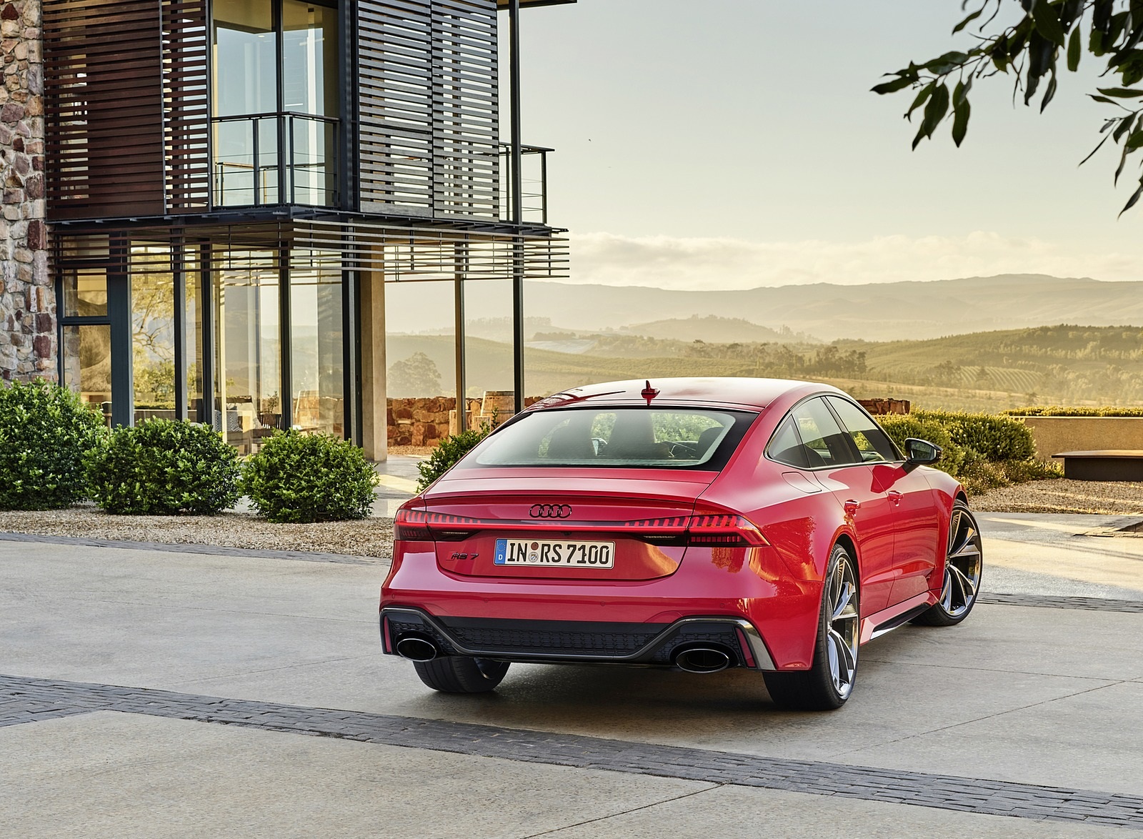 2020 Audi RS 7 Sportback (Color: Tango Red) Rear Wallpapers #60 of 99