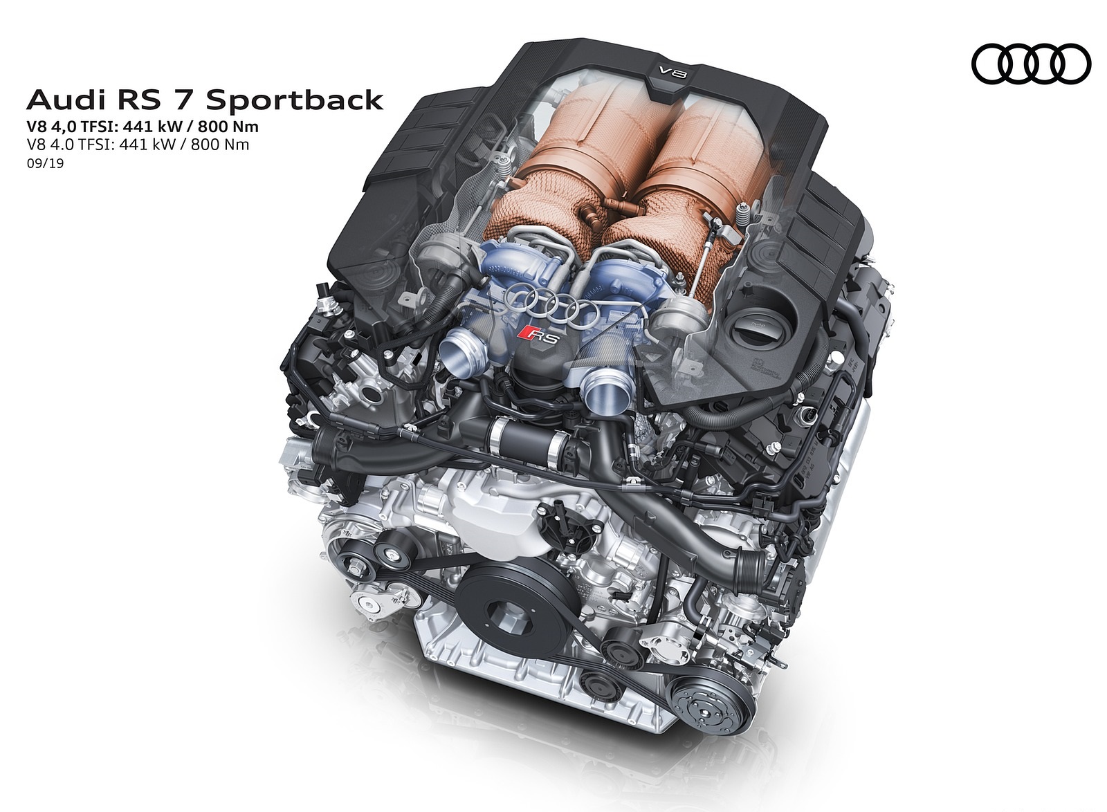 2020 Audi RS 7 Sportback Engine Wallpapers #98 of 99