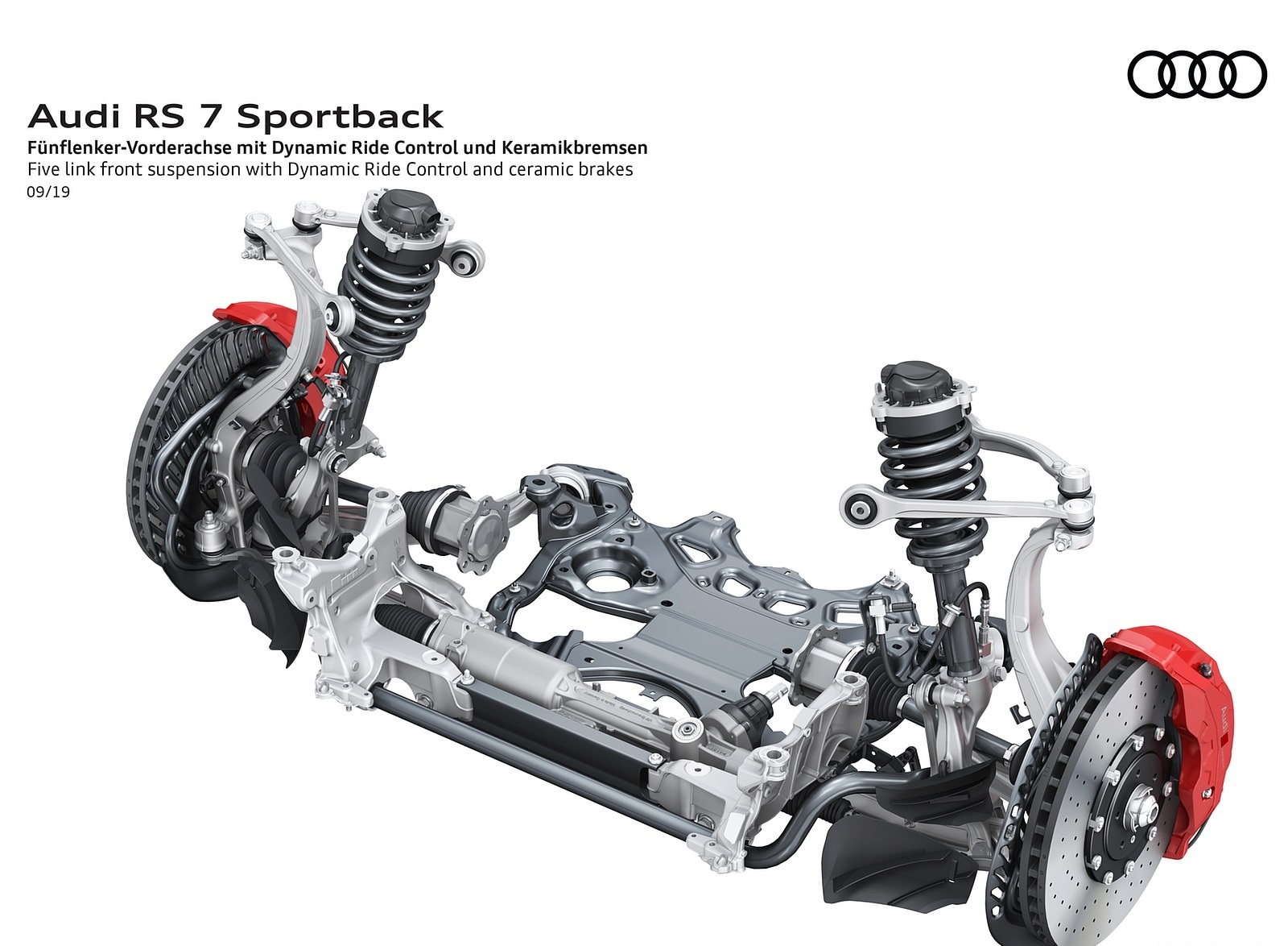 2020 Audi RS 7 Sportback Five link front suspension wit Dynamic Ride Control and ceramic brakes Wallpapers #96 of 99
