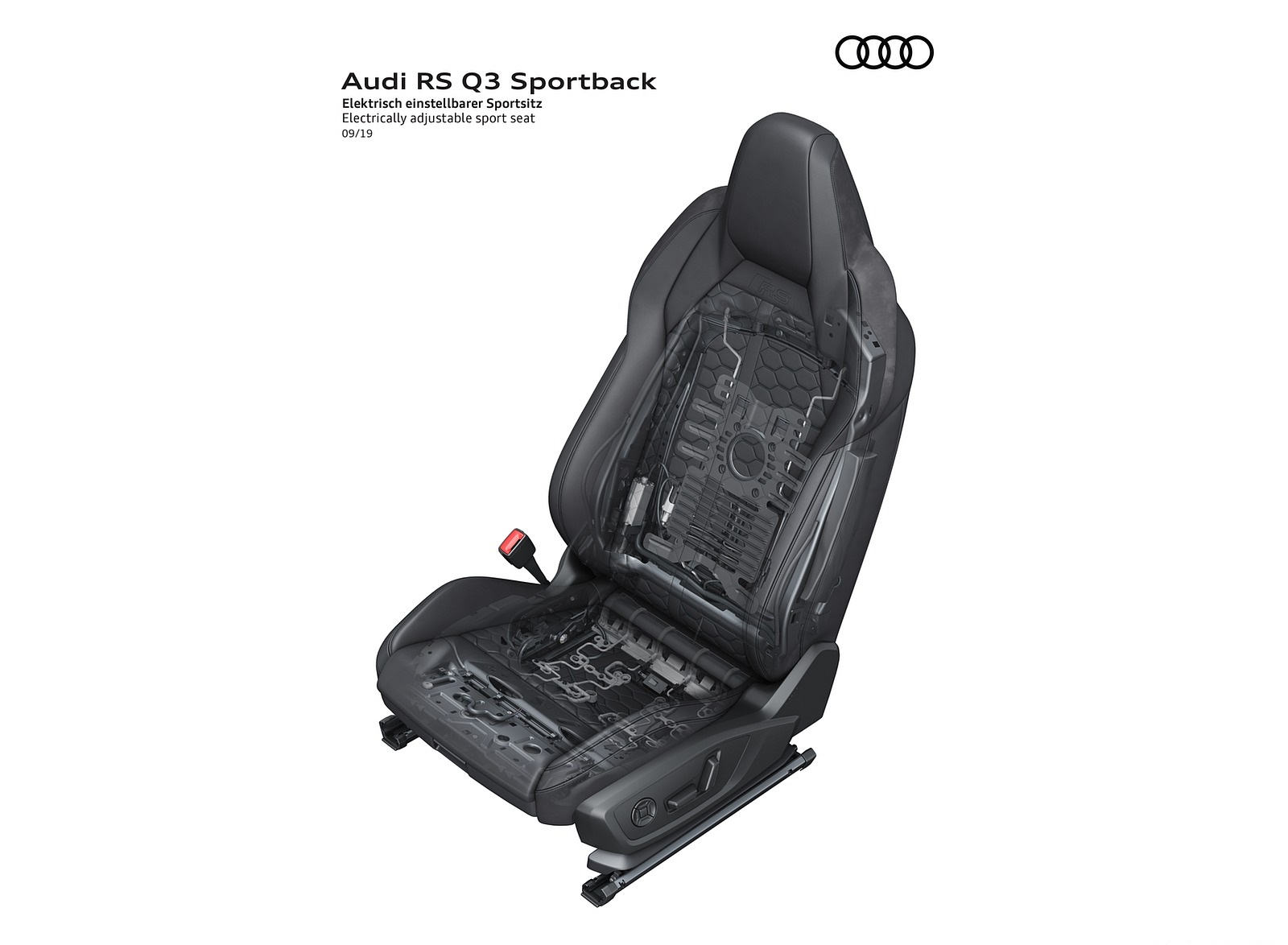 2020 Audi RS Q3 Sportback Electrically adjustable sport seat Wallpapers #116 of 127