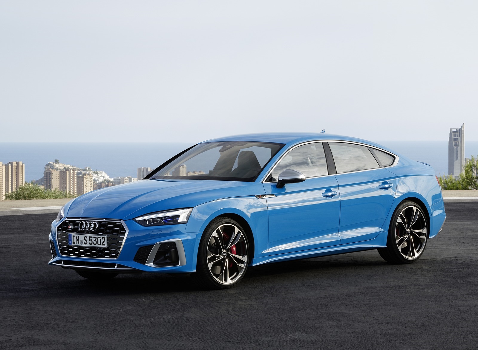 2020 Audi S5 Sportback TDI (Color: Turbo Blue) Front Three-Quarter Wallpapers #7 of 29