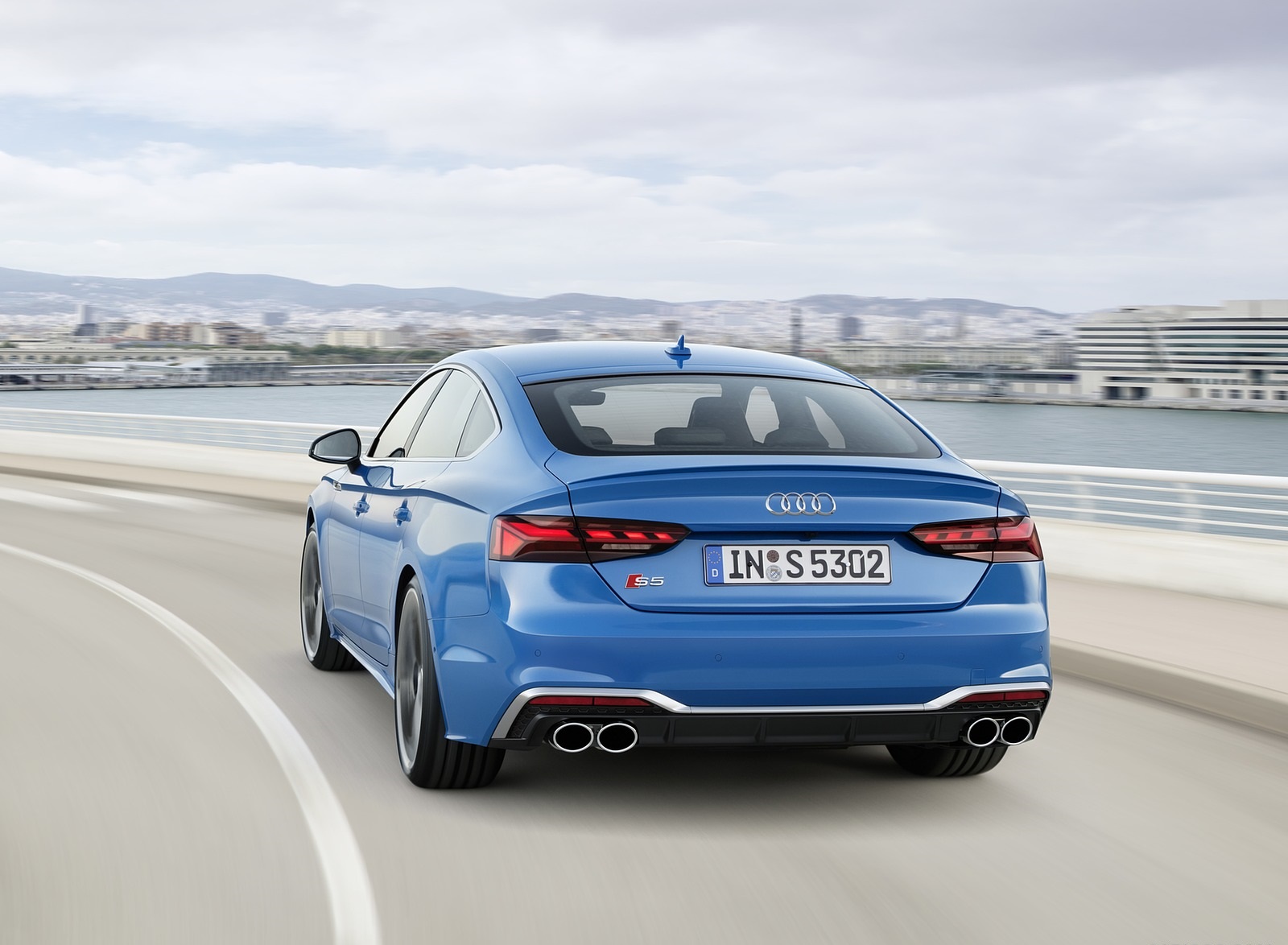 2020 Audi S5 Sportback TDI (Color: Turbo Blue) Rear Wallpapers #3 of 29