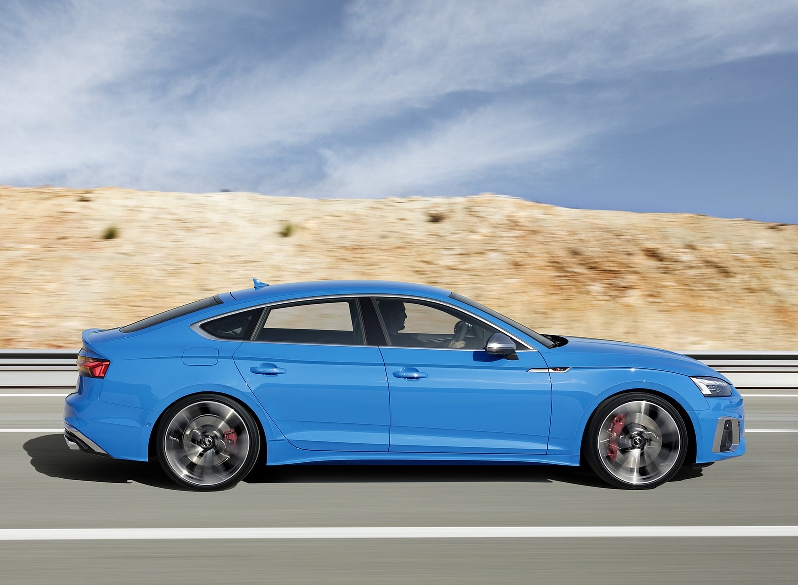 2020 Audi S5 Sportback TDI (Color: Turbo Blue) Side Wallpapers (5)